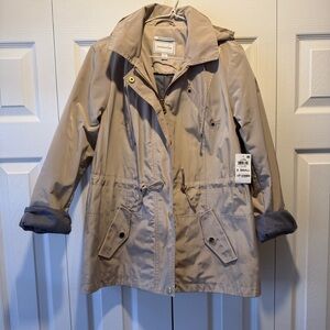 Brand New Charter Club Anorak Beige Raincoat